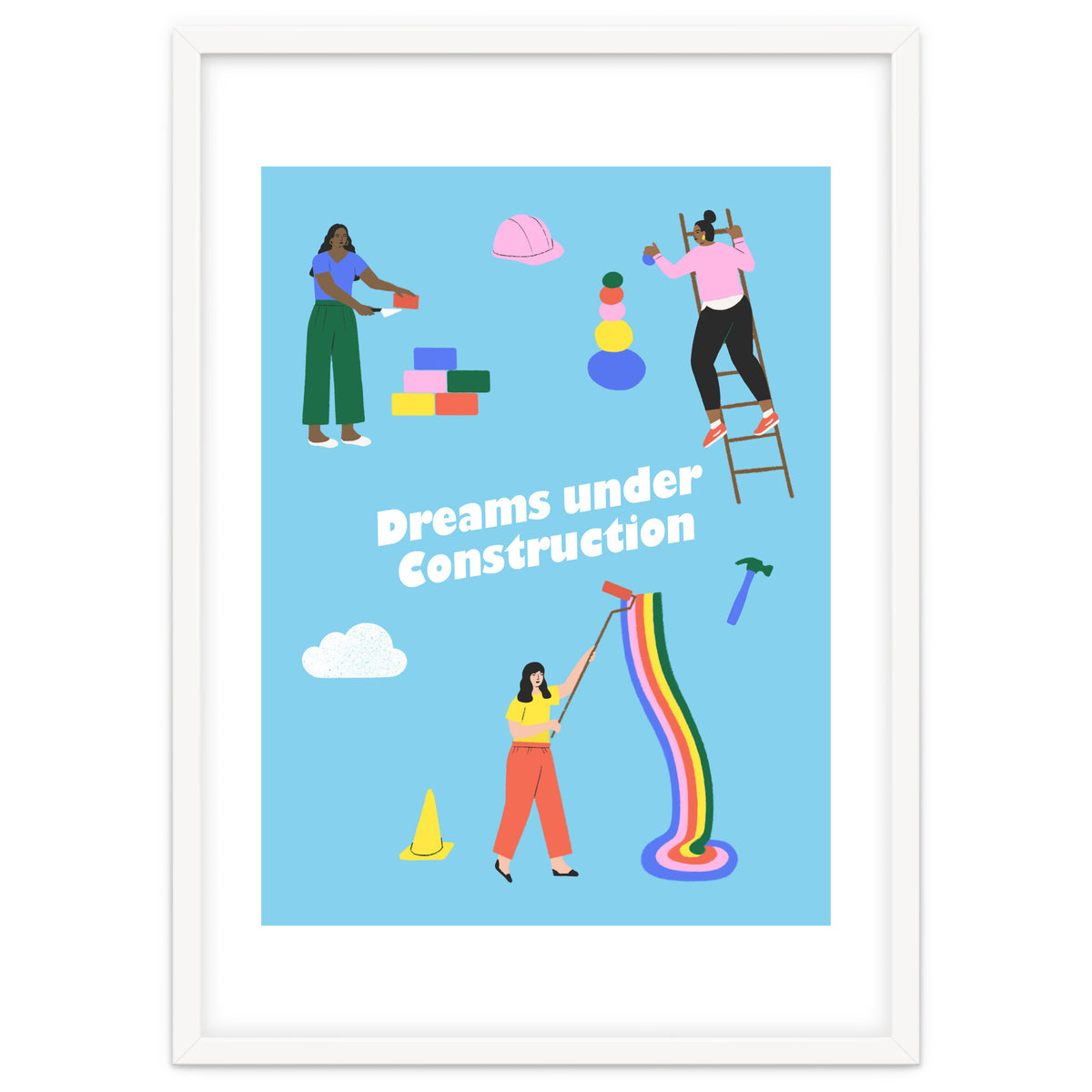 Dreams Under Construction Blue