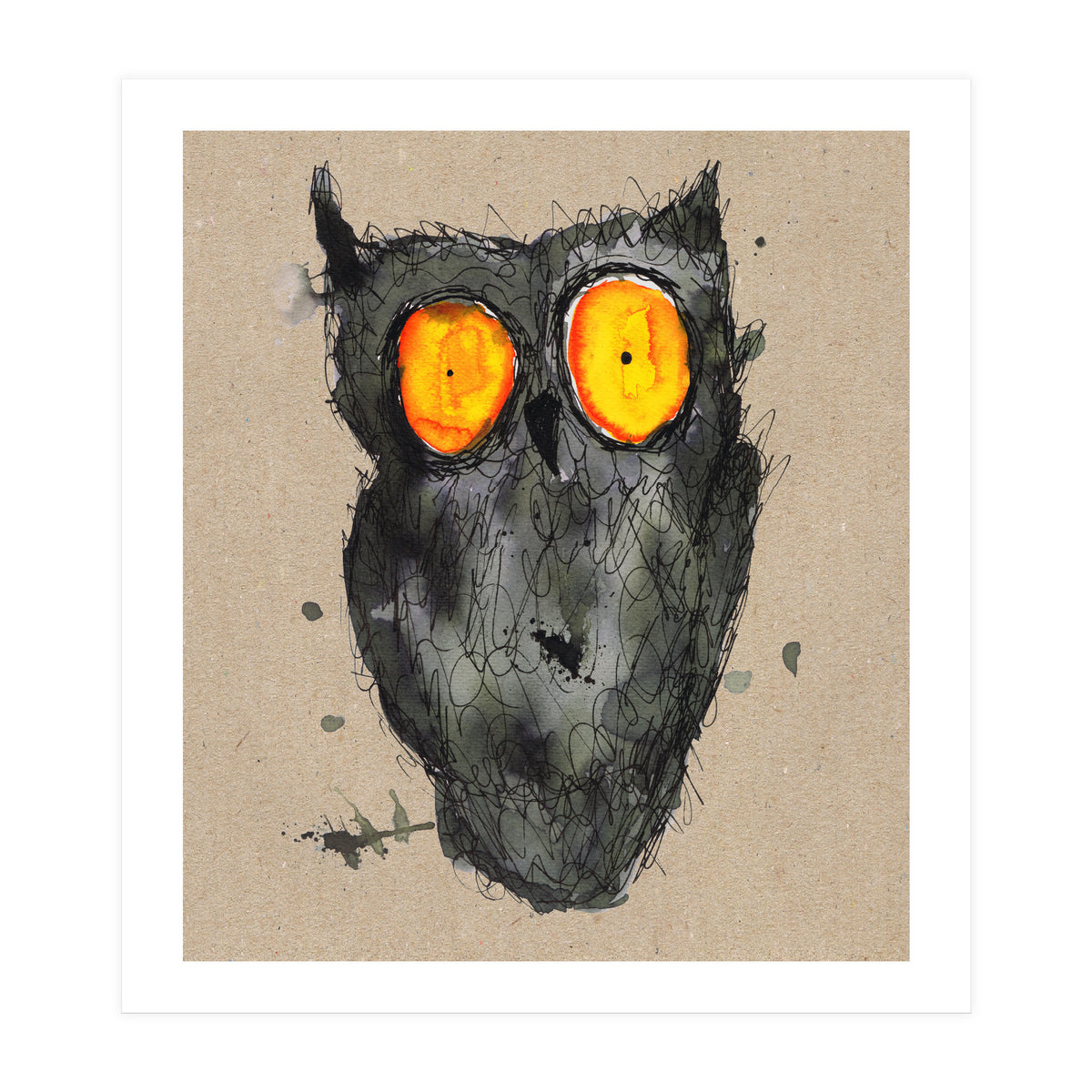 Scary owl (Print Only)
