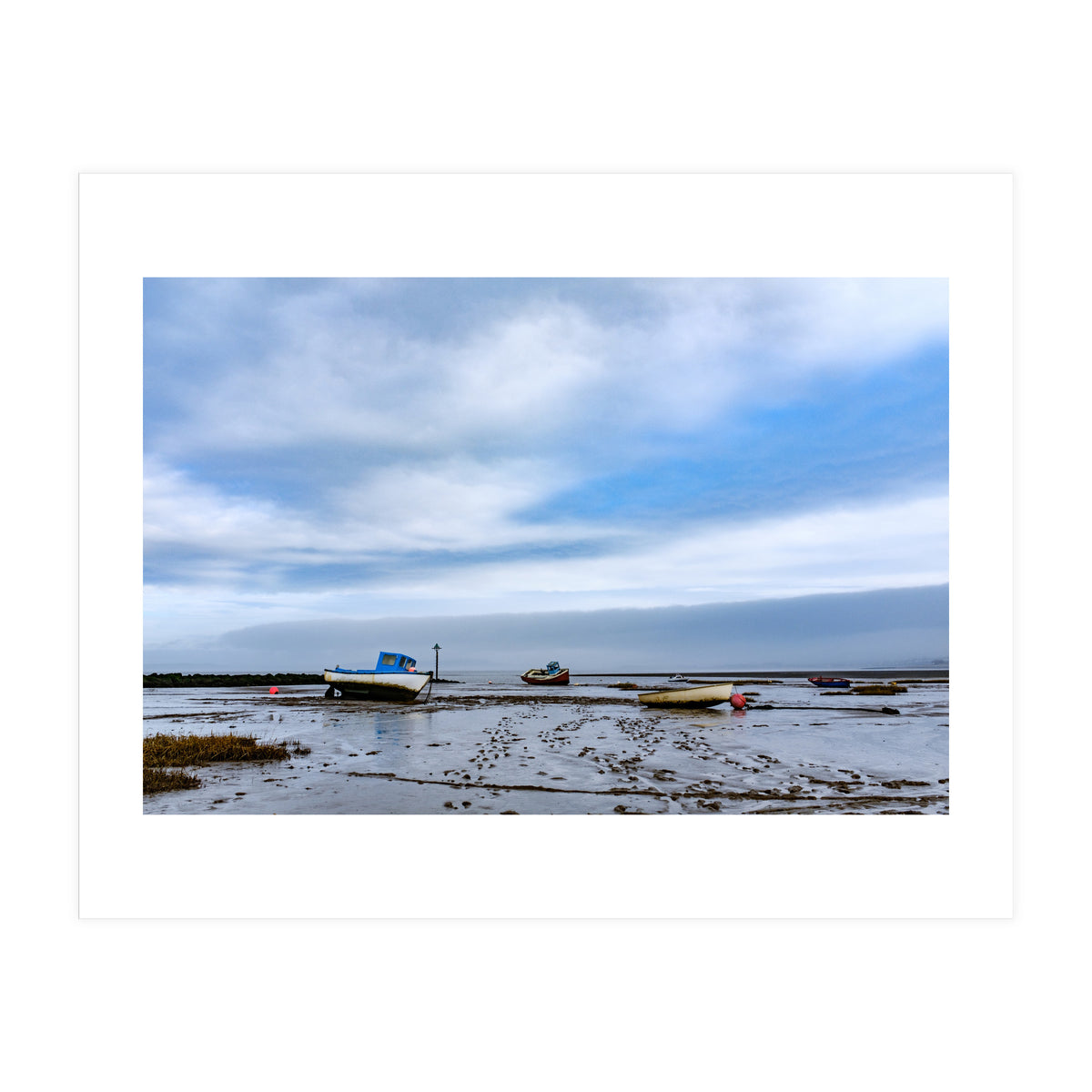 Moored Boats, Morecambe Bay (Print Only)