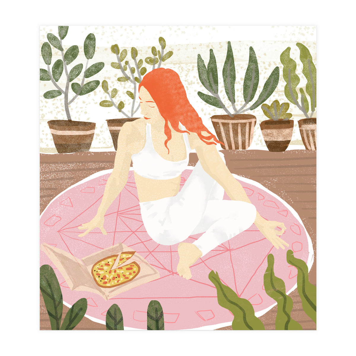 Yoga + Pizza (Print Only)