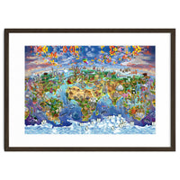 World Wonders Illustrated Map
