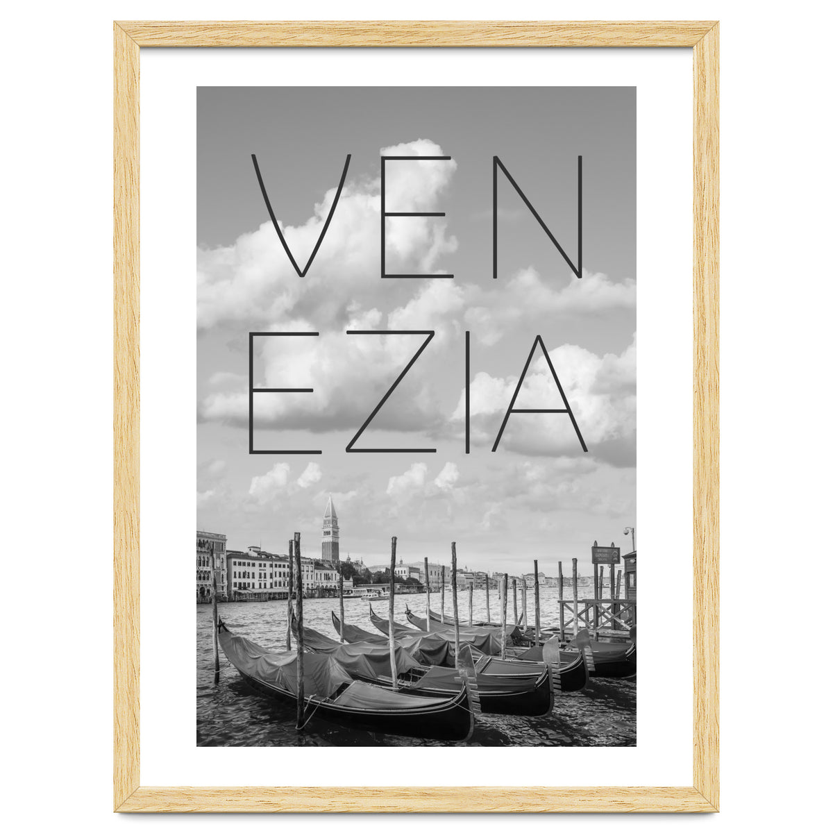 VENICE Grand Canal and St Mark's Campanile | Text & Skyline