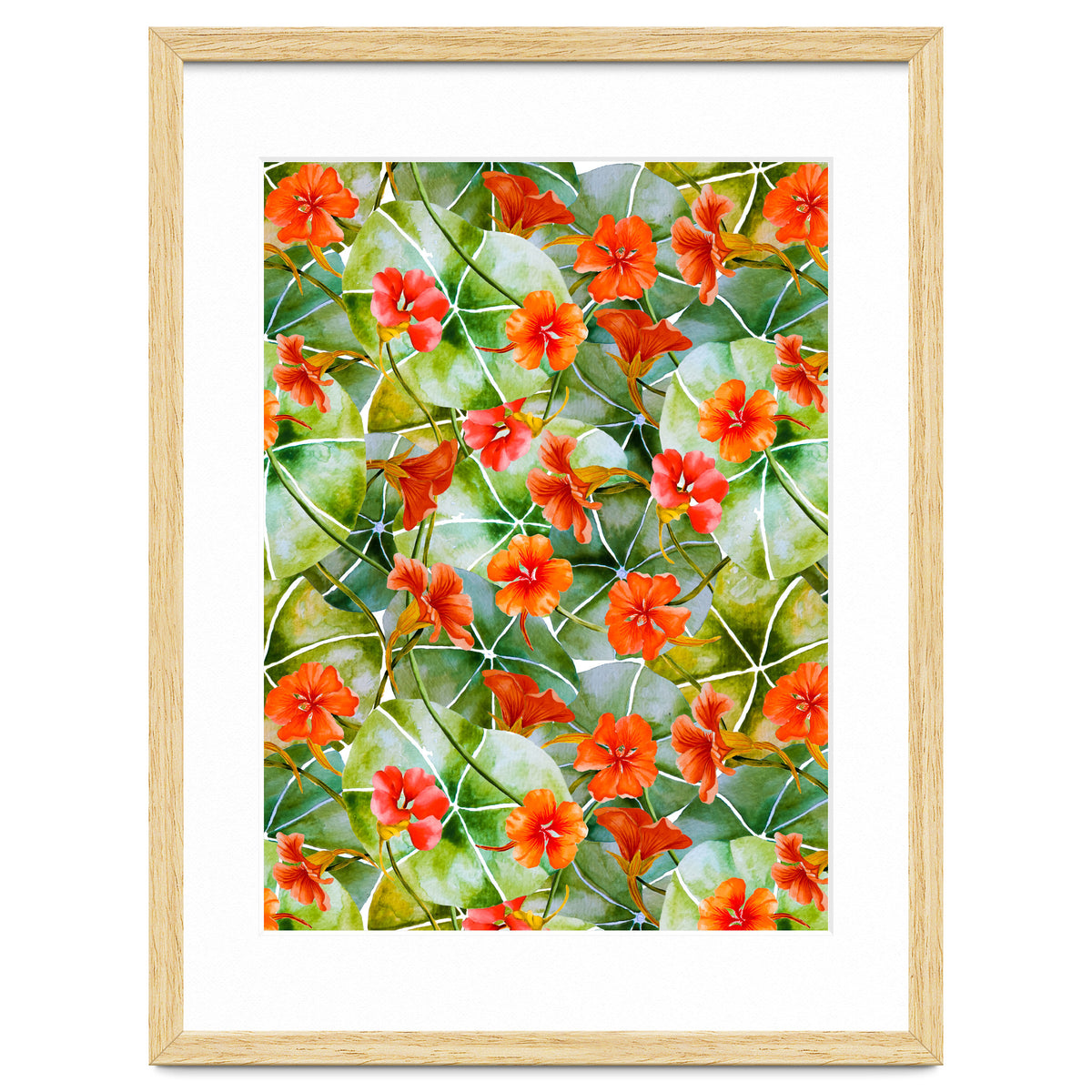 Nasturtiums watercolor 01