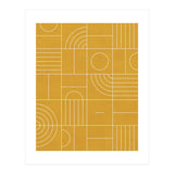 My Favorite Geometric Patterns No.22 - Mustard Yellow (Print Only) thumbnail