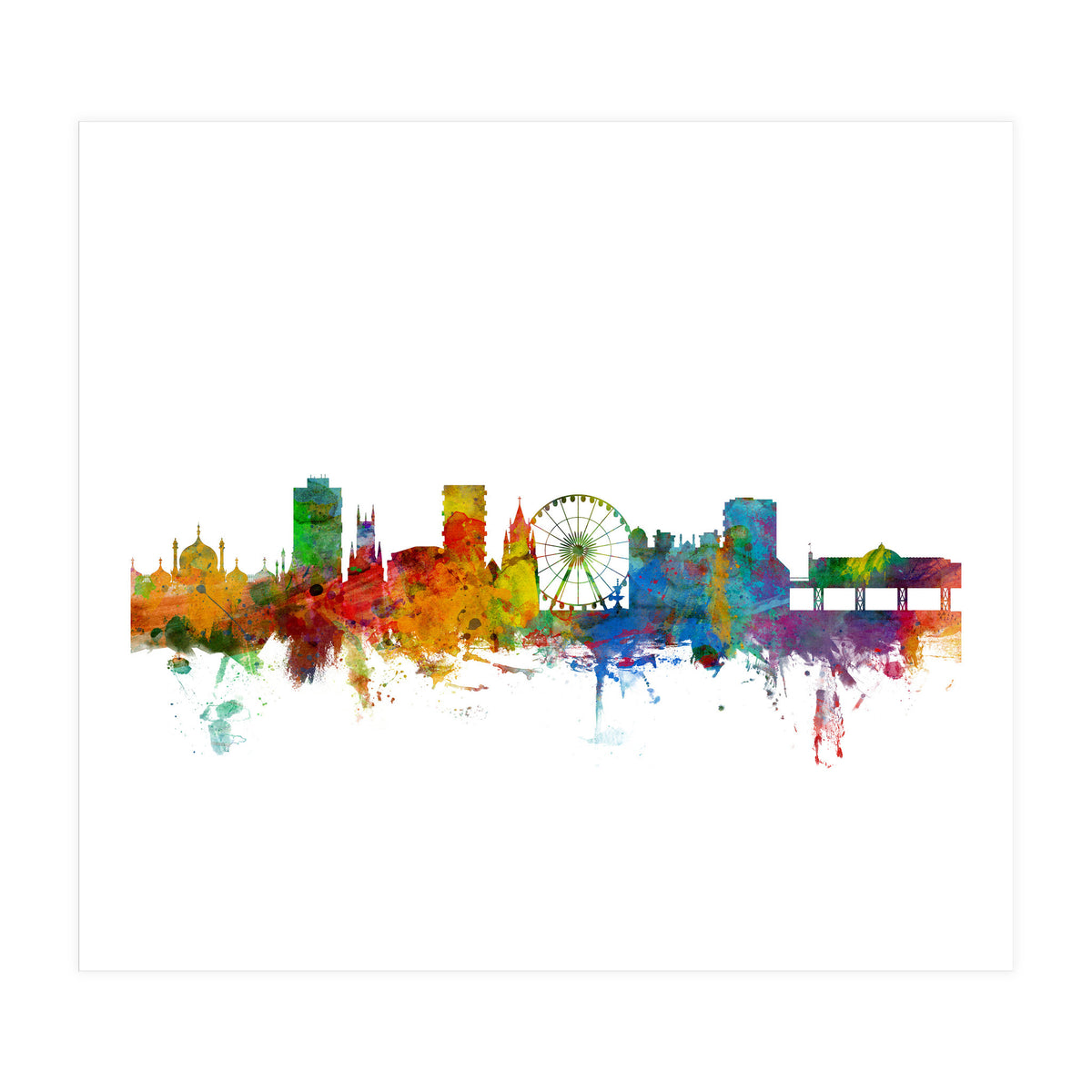 Brighton England Skyline (Print Only)