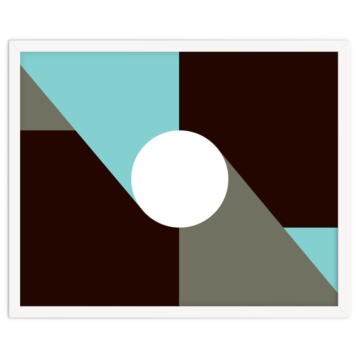 Geometric Shapes No. 29 - baby blue & grey