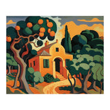 Orange House, Orange Tree Painting (Print Only) thumbnail