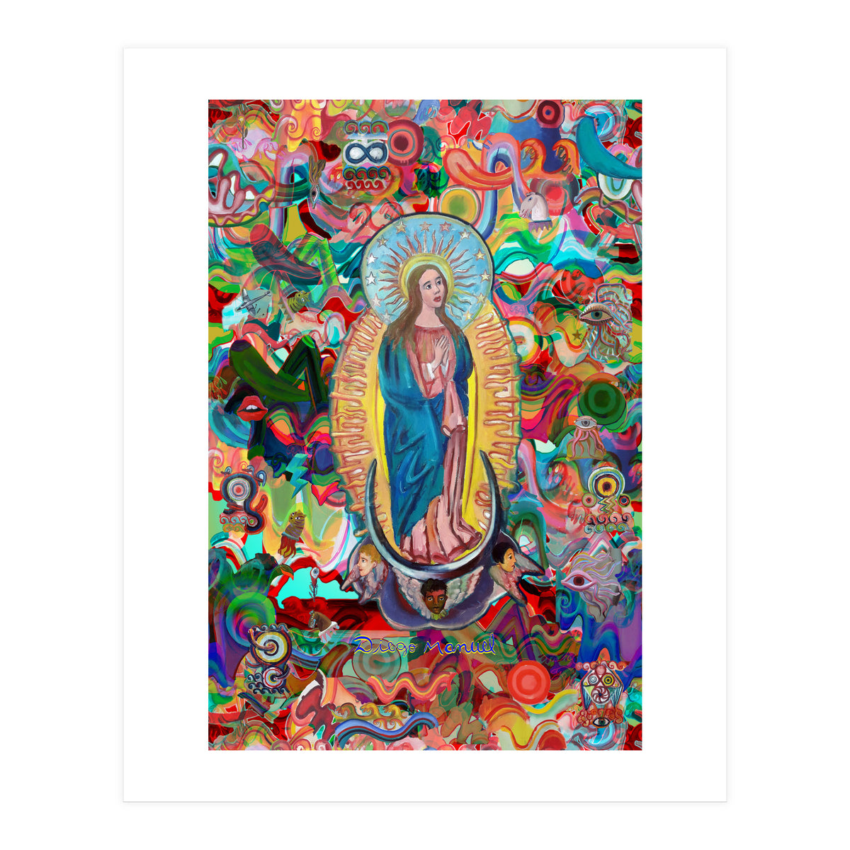 Virgen Y Graffiti 23 (Print Only)