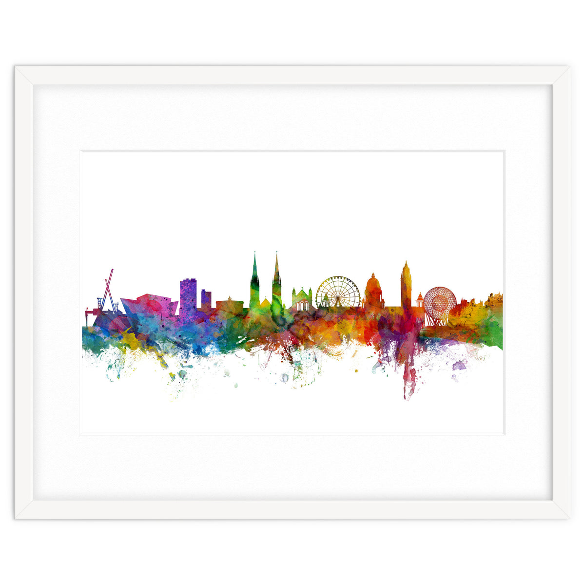 Belfast Northern Ireland Skyline