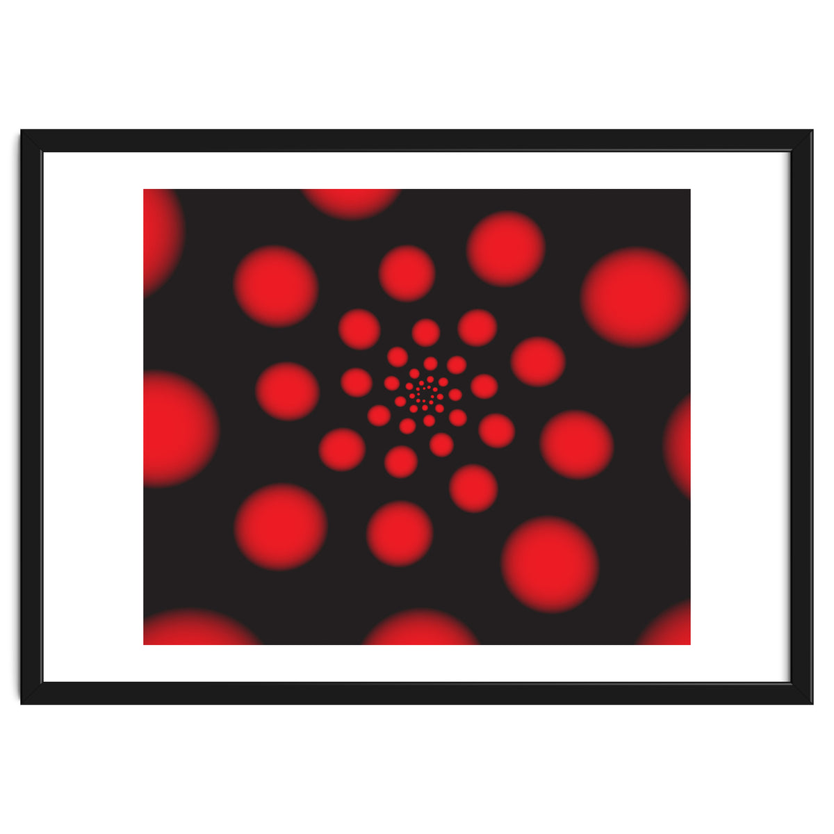 Red Spiral Dots