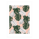 Hand drawing monstera pastel color (Print Only) thumbnail