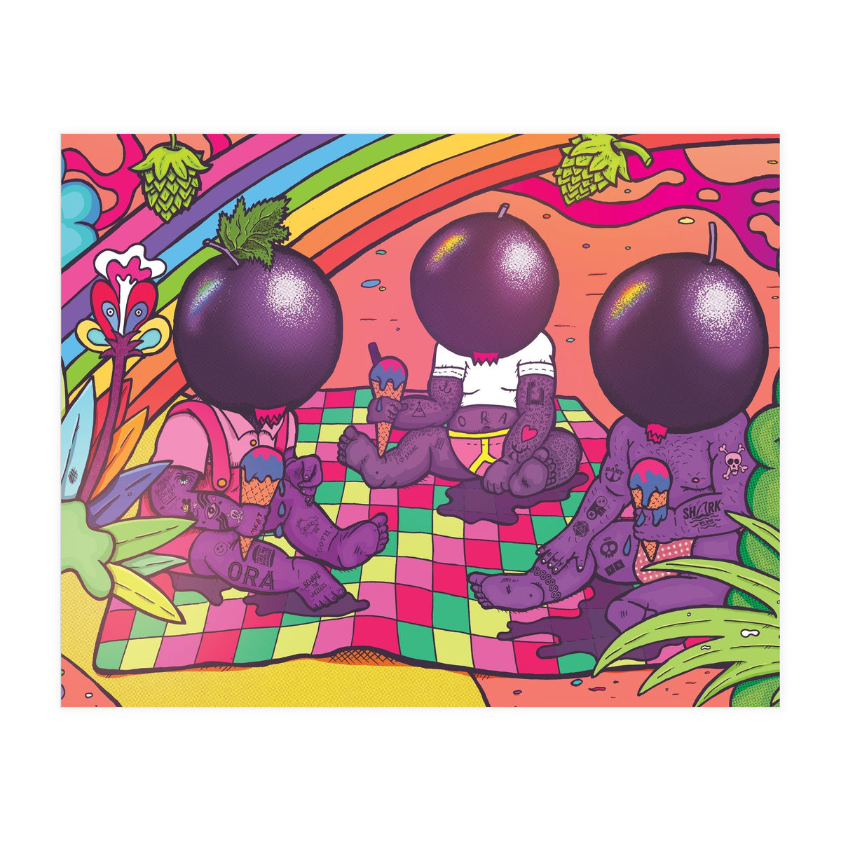 Blackcurrant Sor-Bae Fruited Sour Beer 4.5% Abbeydale x ORA Brewery (Print Only)