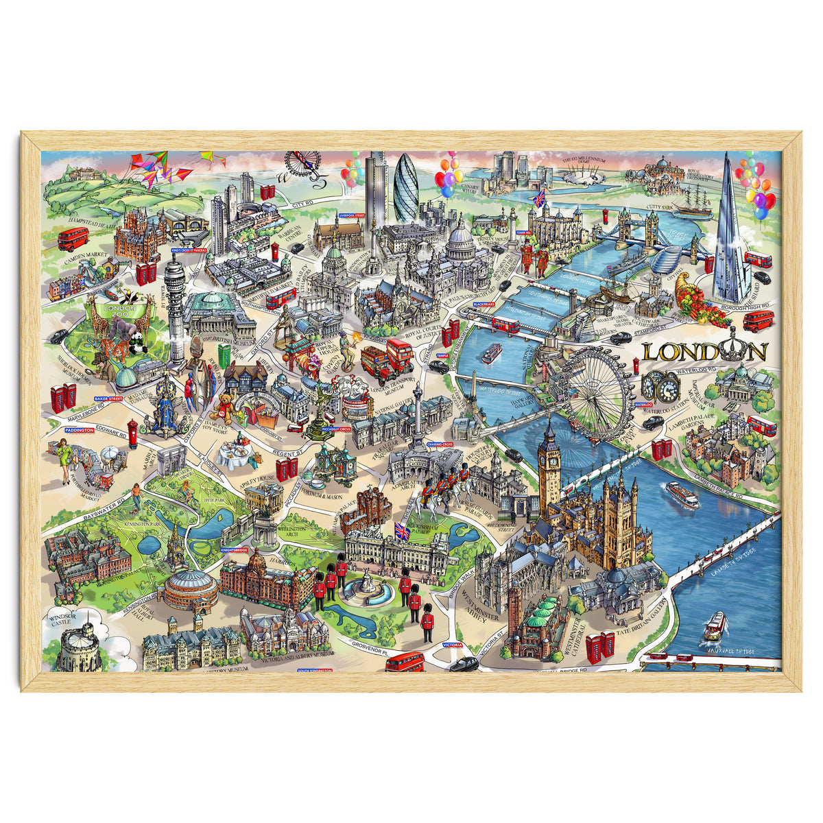 London Map Illustration