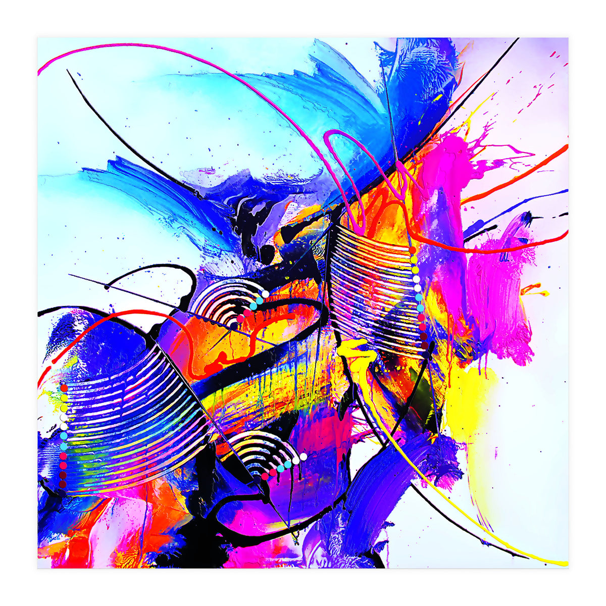 Abstract Art Britto - Qb293 (Print Only)