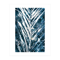 Indigo Blue Botanical Leaves No. 9 (Print Only)