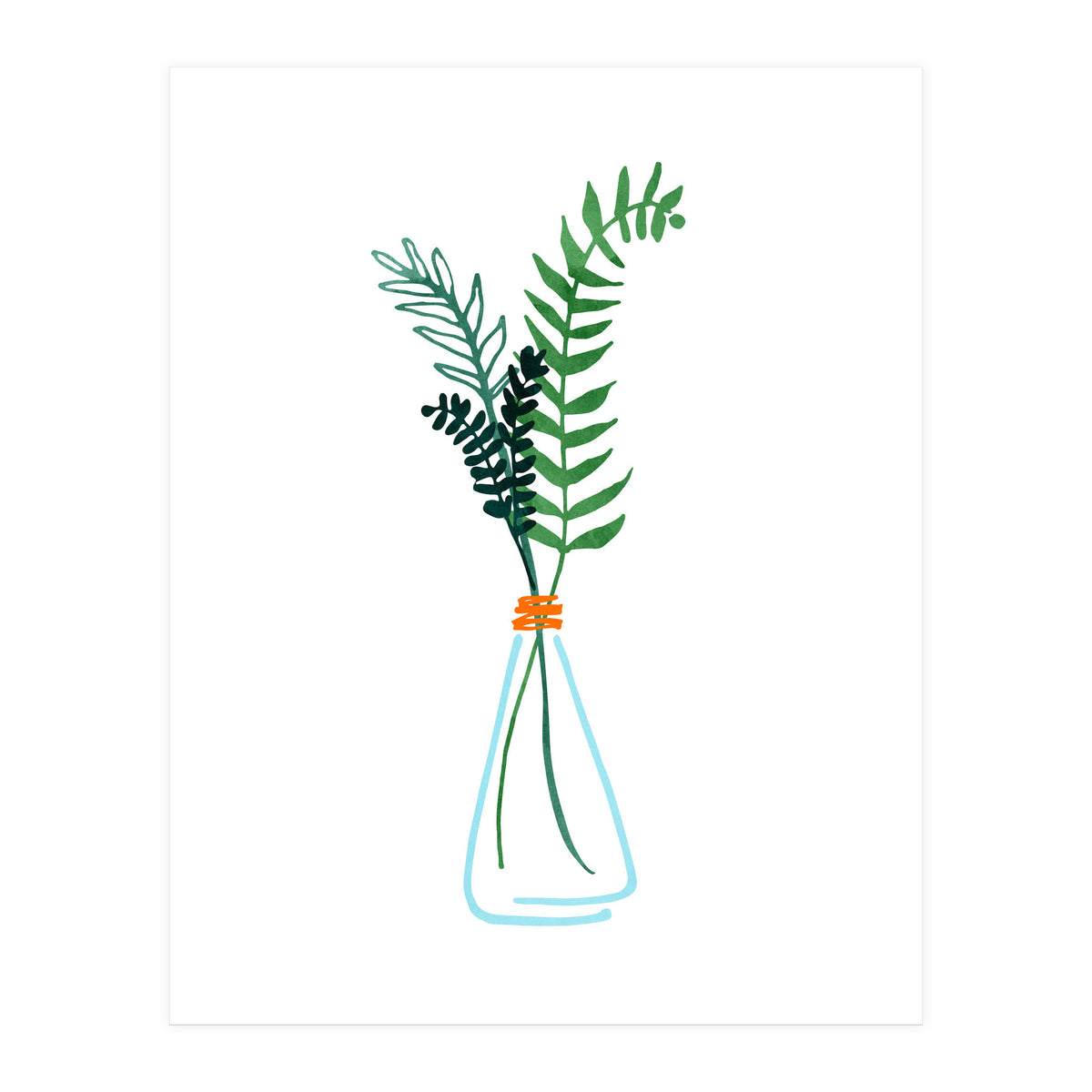 Herbs Watercolor (Print Only)