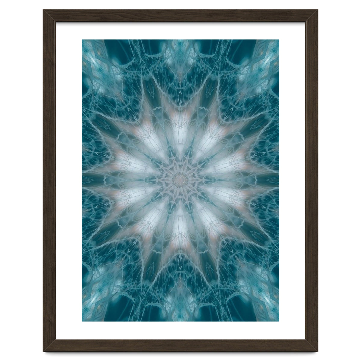 Mandala - Green, White, Rose