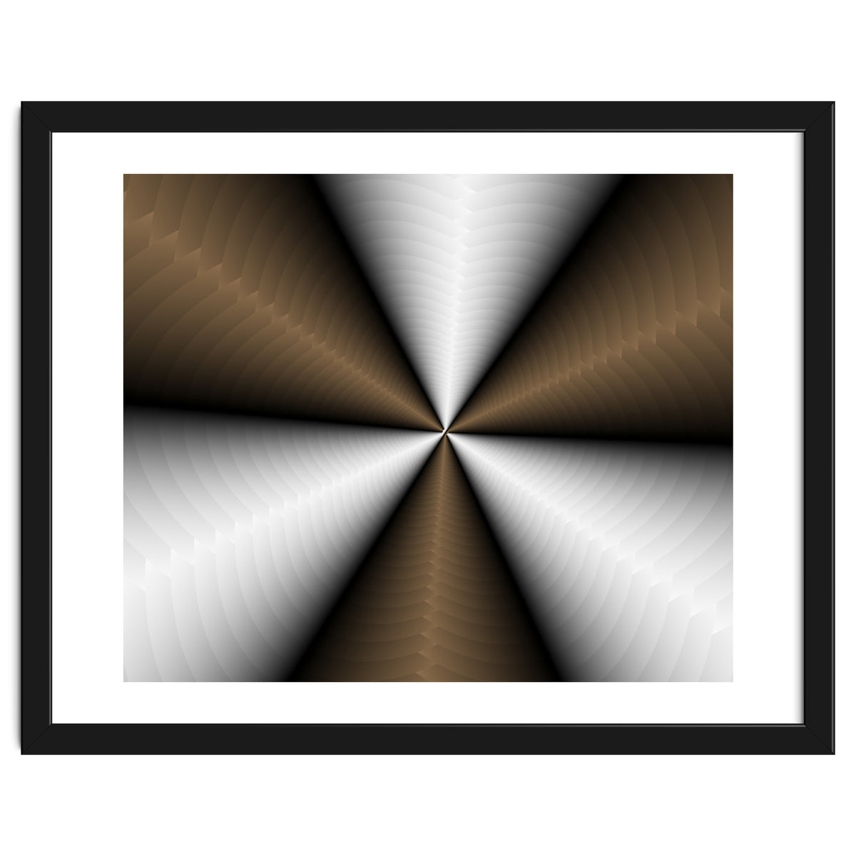 Brown Color Modern Interior Art