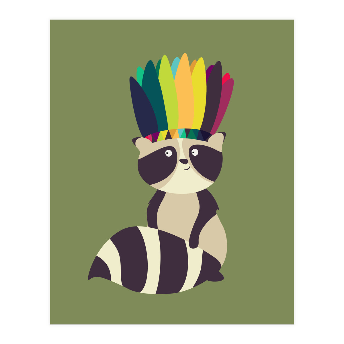 Indian Raccoon (Print Only)