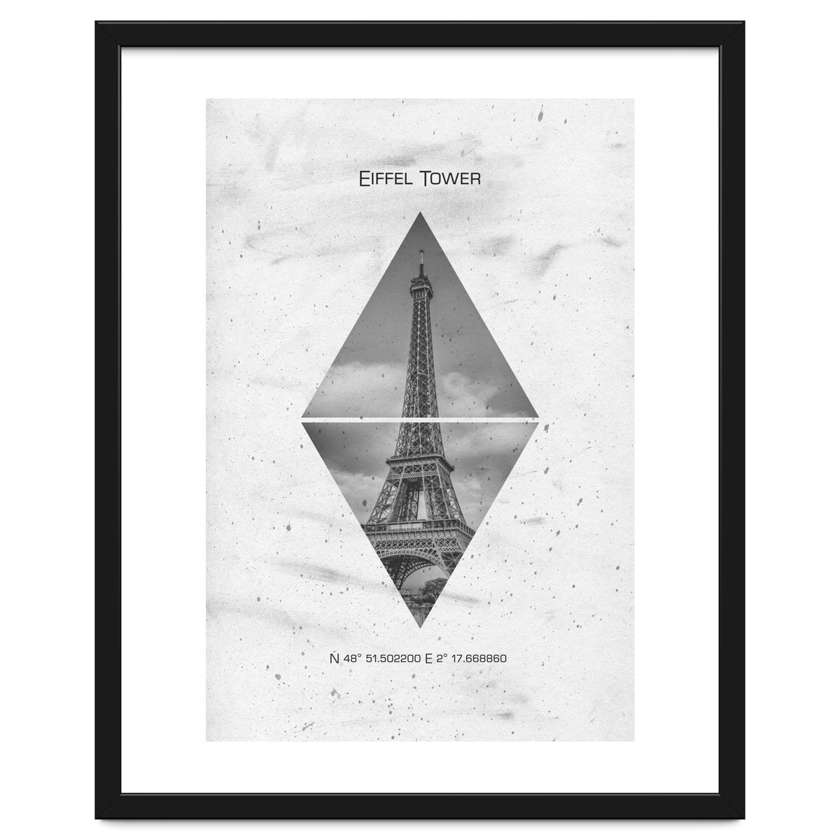 Coordinates PARIS Eiffel Tower