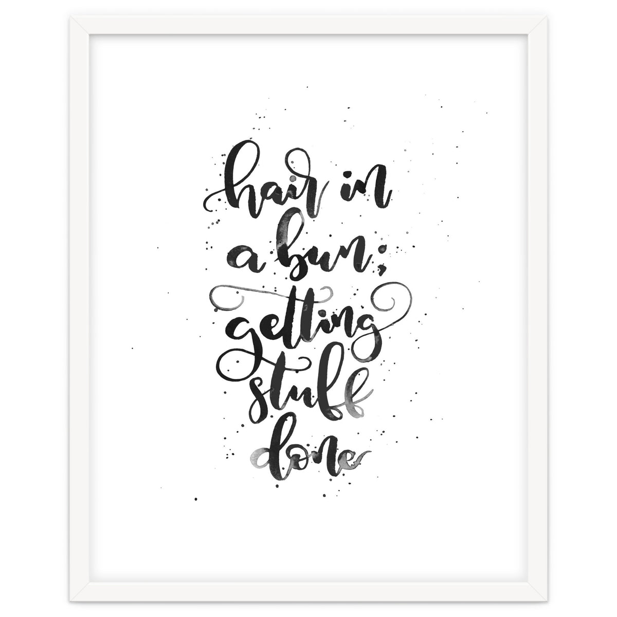 Hair In A Bun Getting Stuff Done