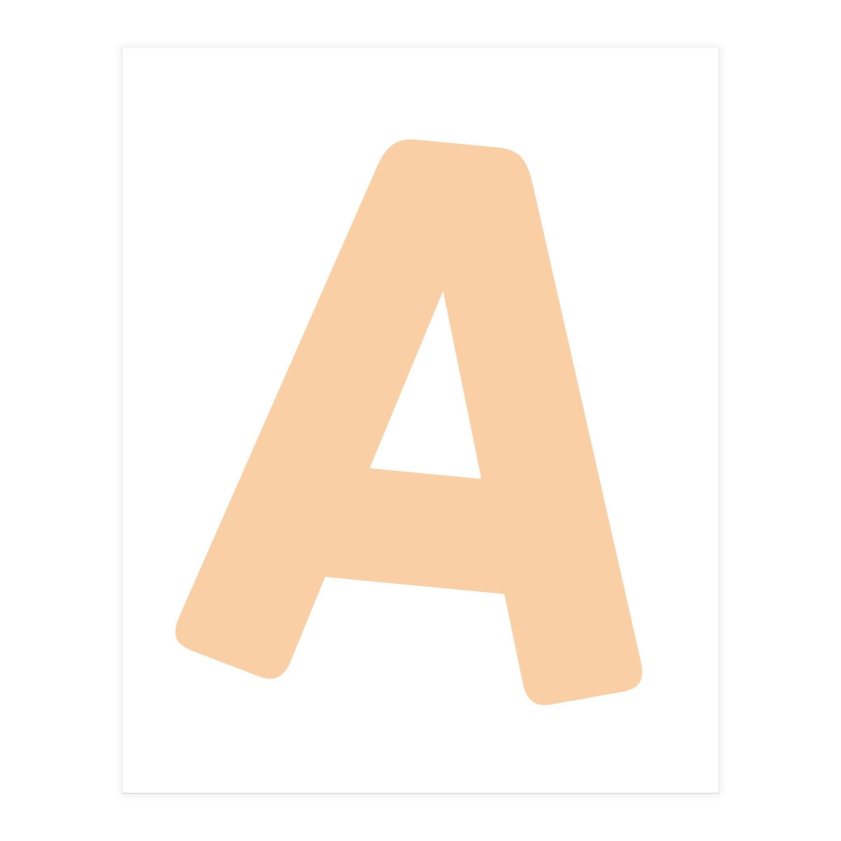 Initial Name Letter A (Print Only)