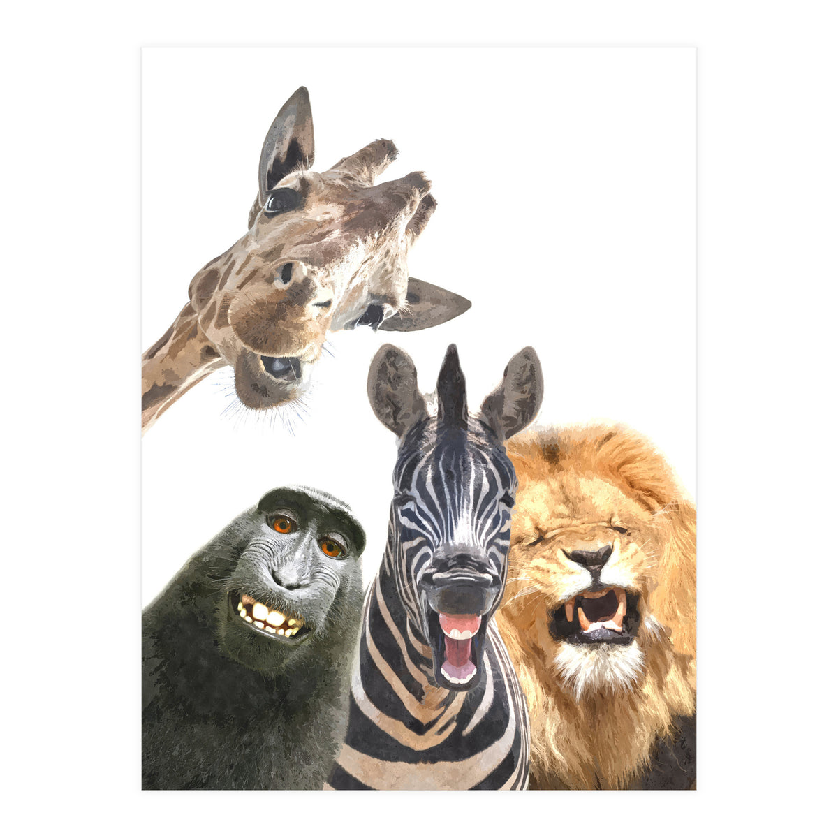 Jungle Animal Friends (Print Only)