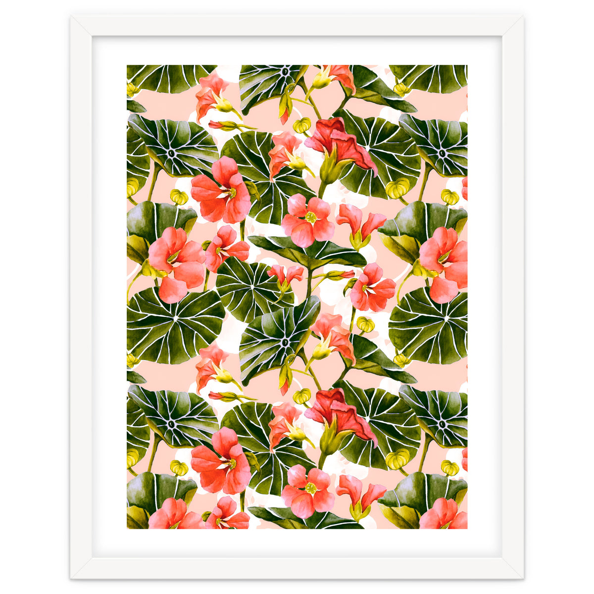 Nasturtiums watercolor 03