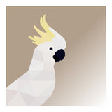 Cockatoo Bird Low Poly Art (Print Only) thumbnail