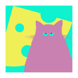 Big Cheese Lilac Cat  (Print Only) thumbnail