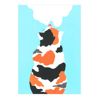 Tri Colored Calico Cat (Print Only)