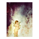 VINTAGE AMOR IN PURPLE ABSTRACT FOREST (Print Only) thumbnail