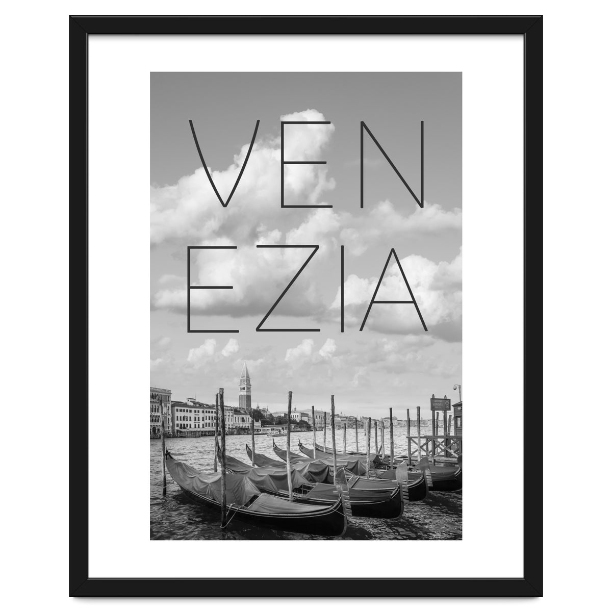 VENICE Grand Canal and St Mark's Campanile | Text & Skyline