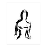 Abstract Monochrome Female Figure (Print Only) thumbnail
