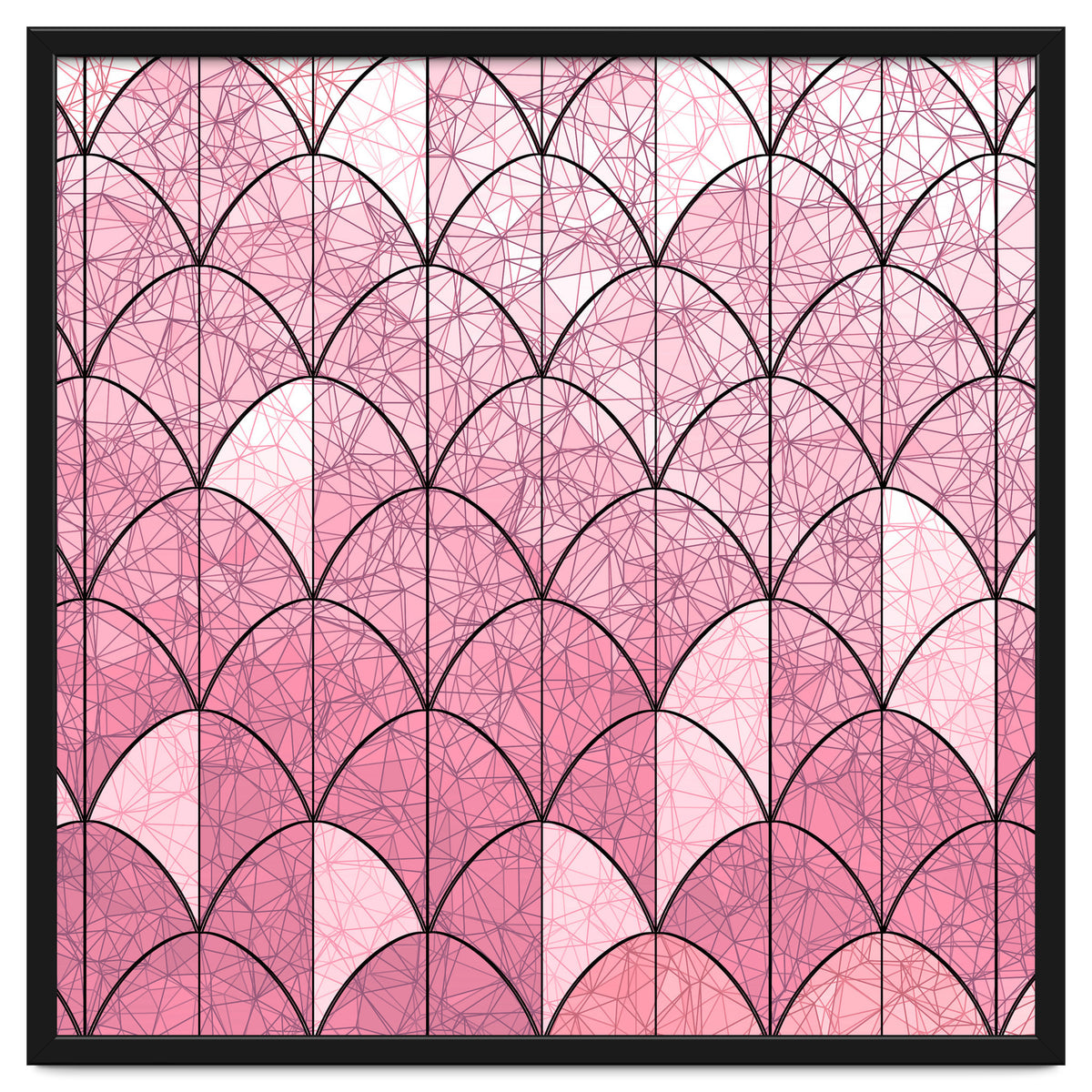 Mermaid scales pink and black