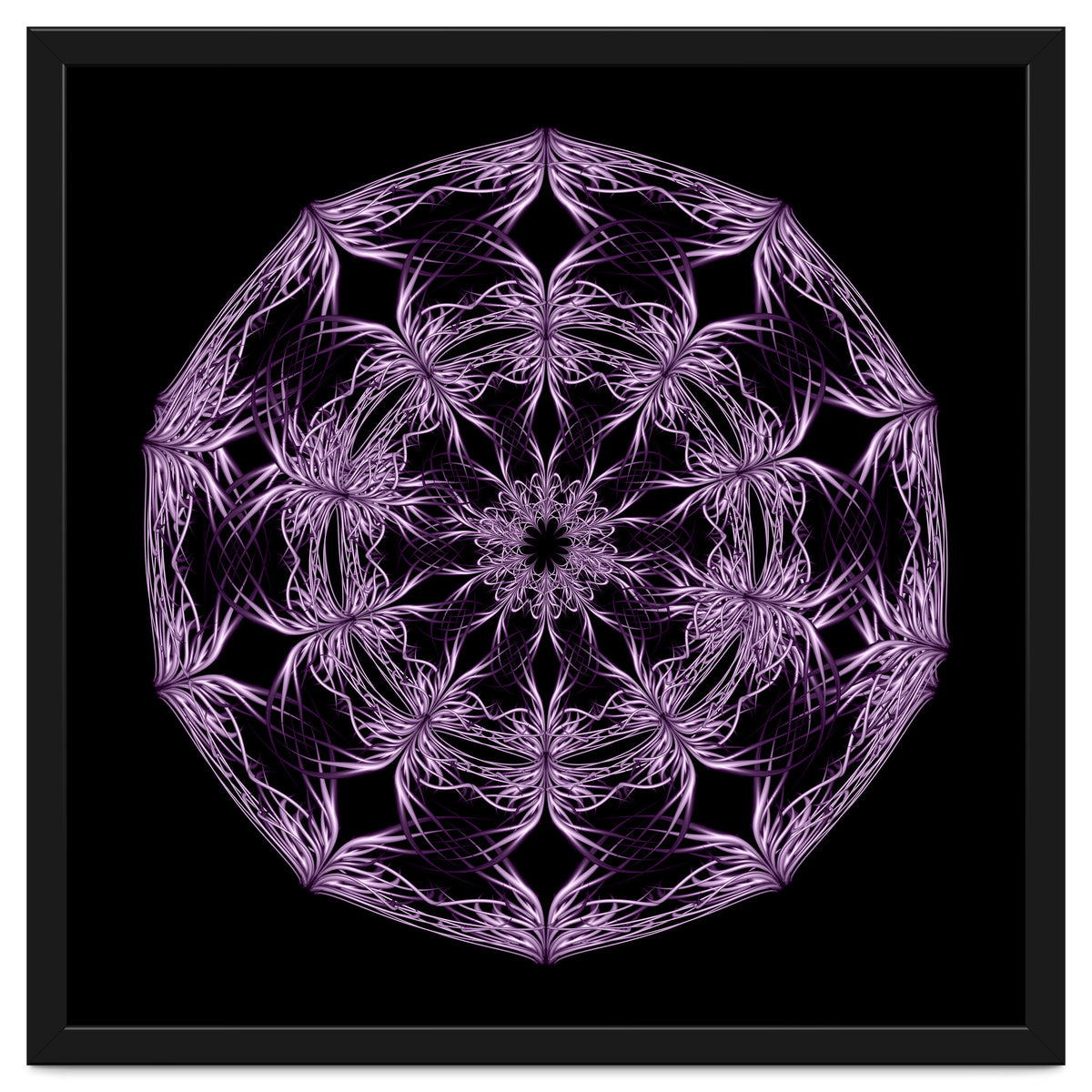 Mandala purple and black