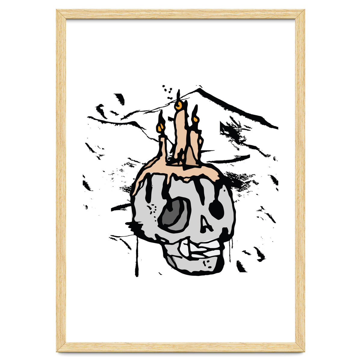 Skull Candlelight Sketch