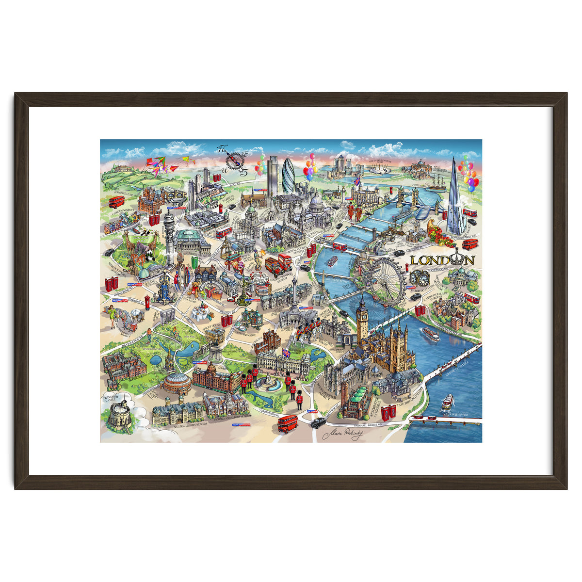 London Map Illustration