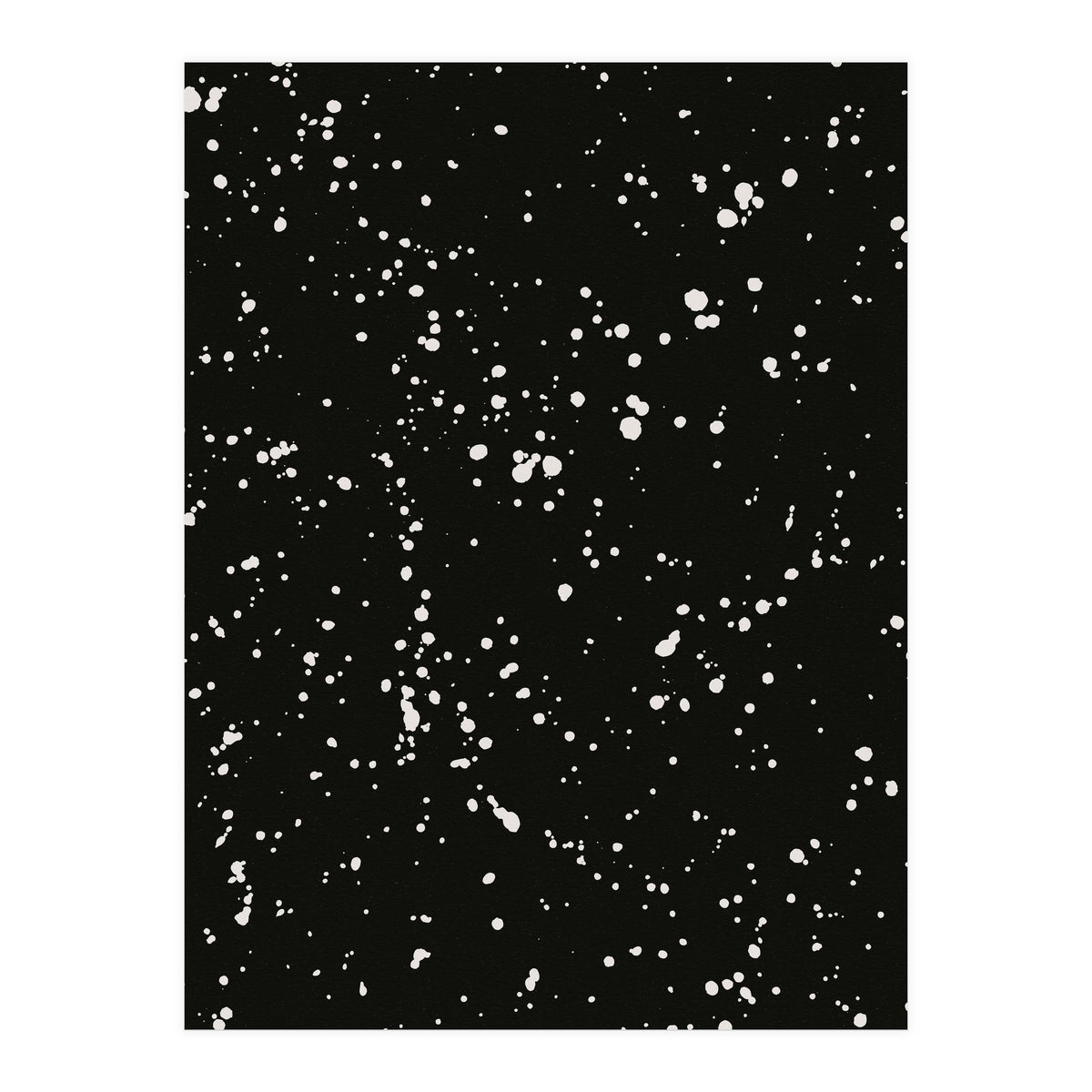 Paint Splatter on Black Background (Print Only)
