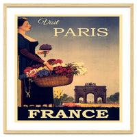 Paris France Travel Poster