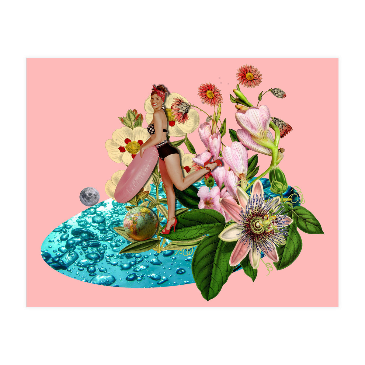 Girl at the Pool (Print Only)