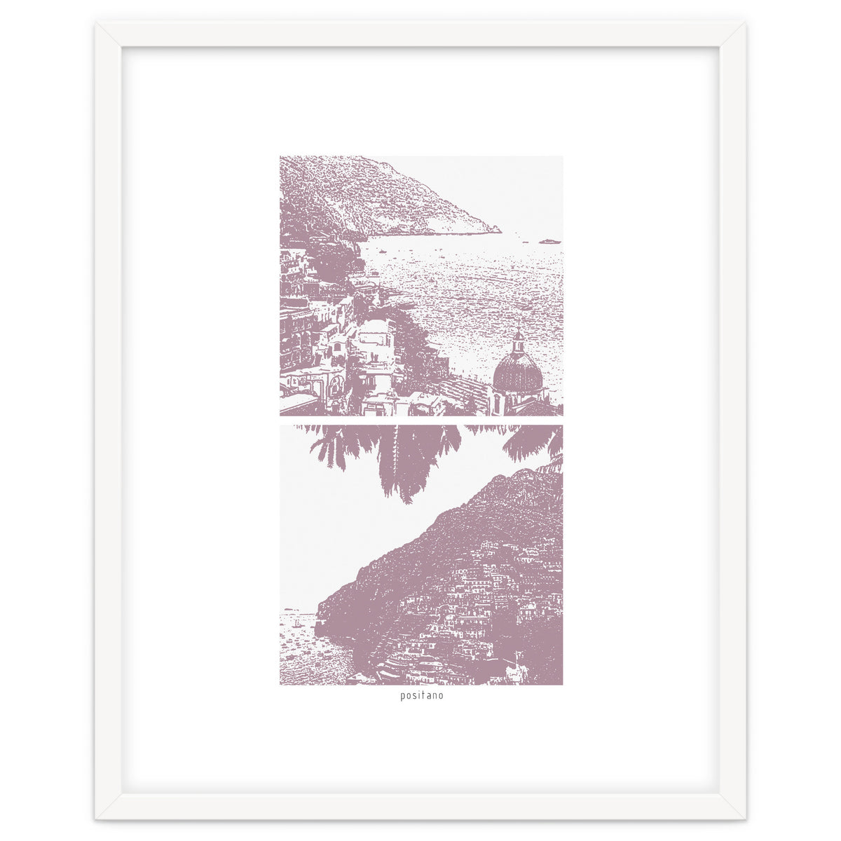 Printed Positano in Purple