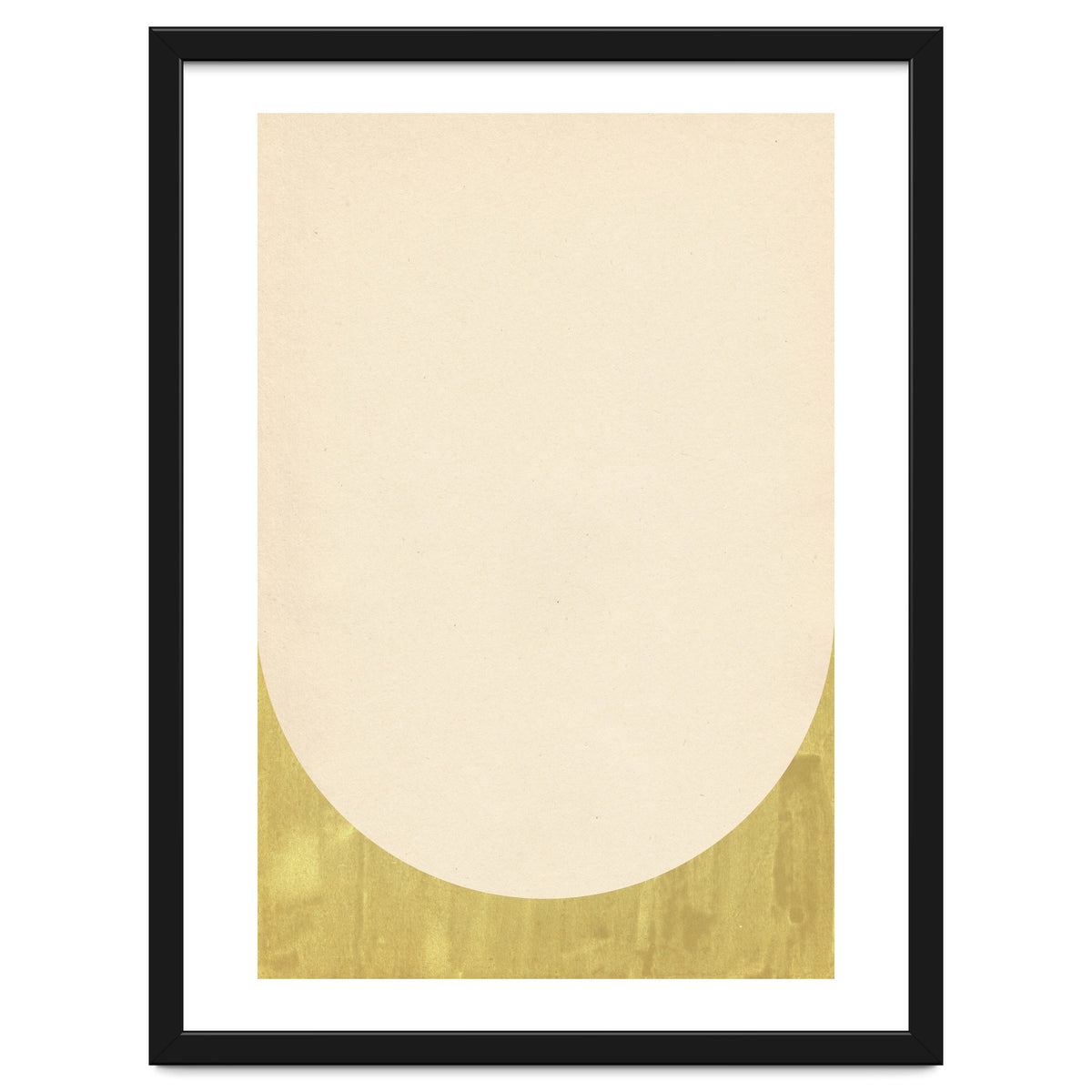 Soft green arch shape