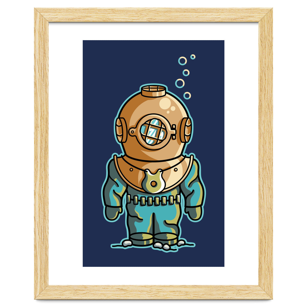 Cute Deep Sea Diver