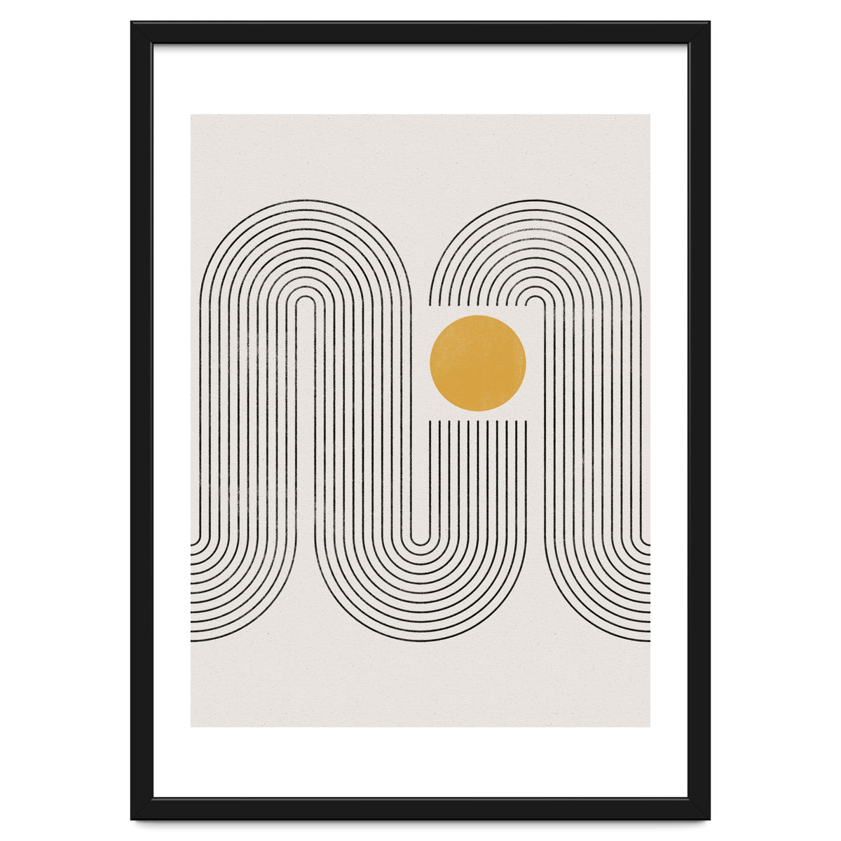Mid-Century Modern No.22 - Woodblock Print