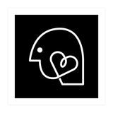Head Heart_Black (Print Only) thumbnail