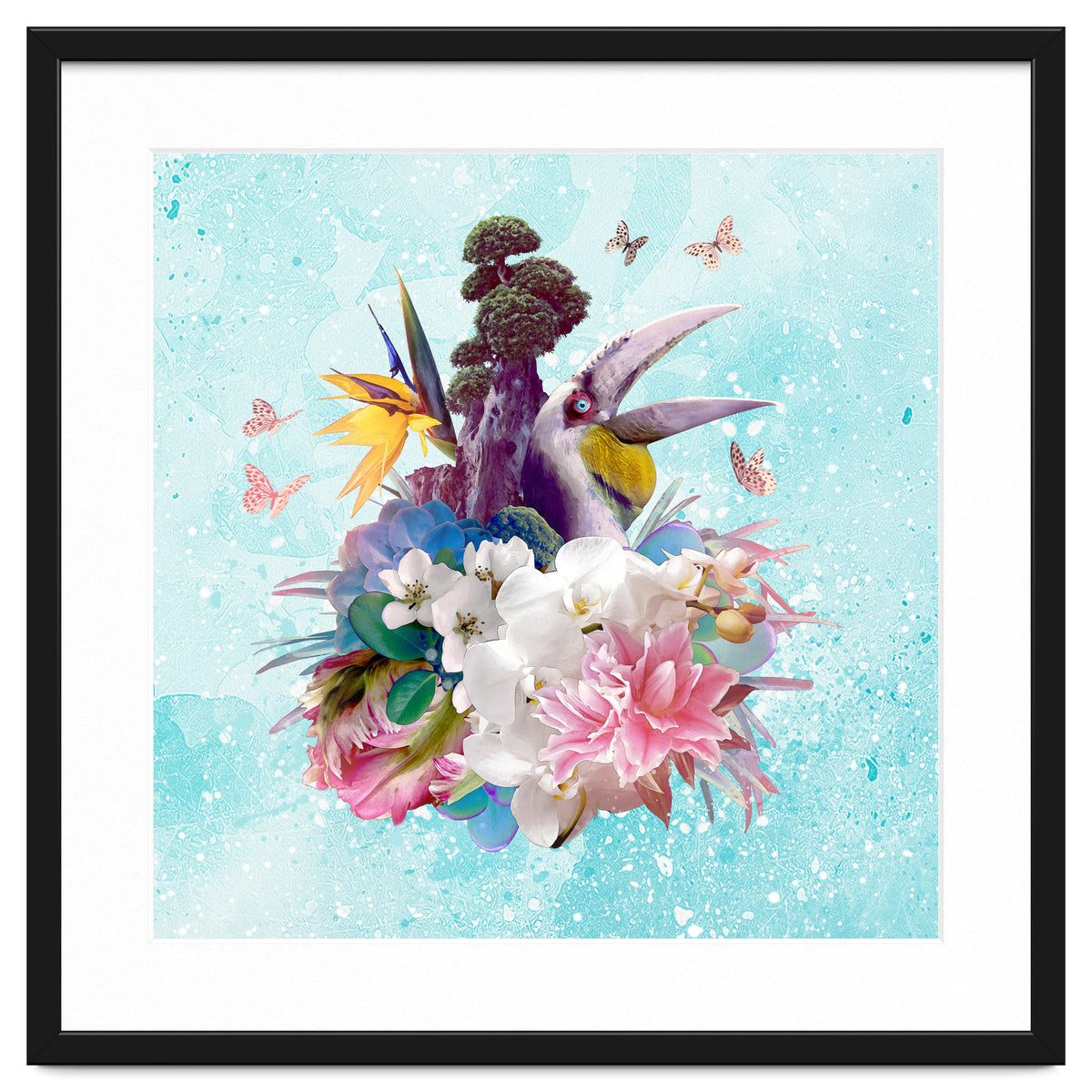 Floral Hornbill Blue