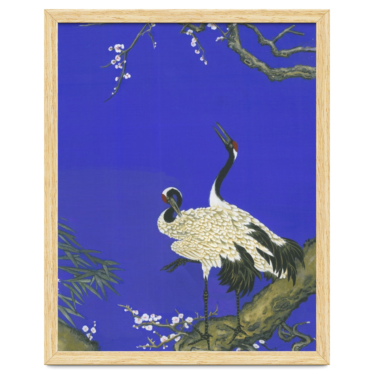 Cranes & Peach Blossom