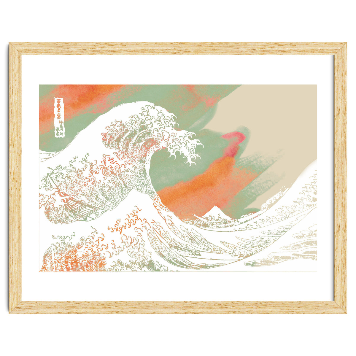 Calm into Great Wave Paint  I