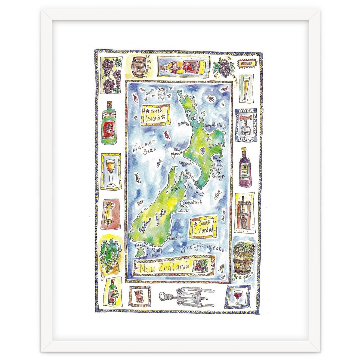 A wine map of New Zealand